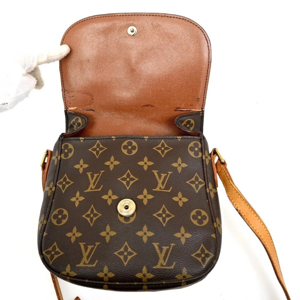 LOUIS VUITTON Saint Cloud MM Shoulder Bag Monogram Leather Brown M51243 31MA062 - Picture 11 of 16